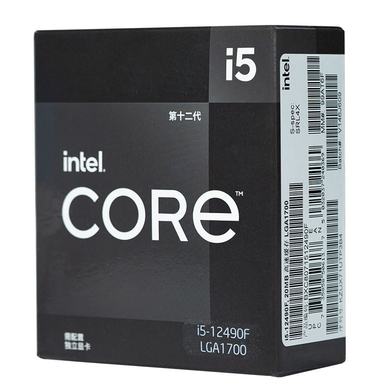 英特尔(Intel)CPU 12代 i5-12490F