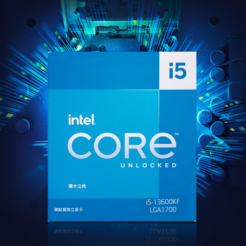 英特尔(Intel)13代 酷睿 i5-13600KF 处理器 14核20线程 单核睿频至高可达5.1Ghz 24M三级缓存 台式机CPU